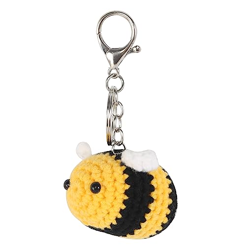 GOSHIES Schlüsselanhänger Biene Süße Bienen Anhänger Gehäkelte Biene Hummel Anhänger von GOSHIES