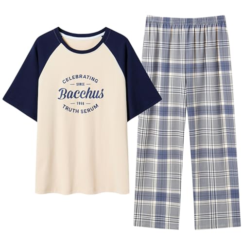 GOSO 2pcs Pyjamas Set für Mädchen 10-17 Jahre Print Kurze Ärmel Hosen Casual Sleepwear Tops & Pants Geschenk für Kinder/Teenager Girsl von GOSO