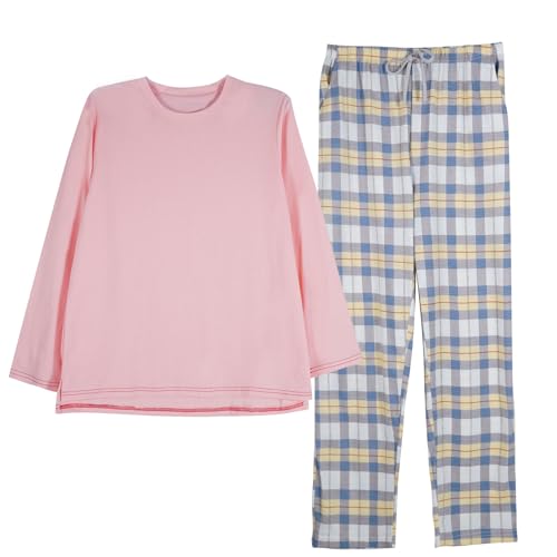 GOSO Girls 2pcs Pyjamas Set Stylish Long Sleeve Loungewear Set Nachtwäsche für Winter/Herbst, Atmungsaktive Nachtwäsche Set für Teen Mädchen von GOSO