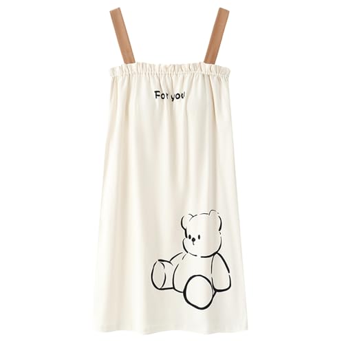 GOSO Mädchen Camisole ärmelloses Baumwollnachthemd Sommer Pyjamas Kleid Niedliches Muster Sleepwear Weiches Schlafkleid Nachtwäsche für große Mädchen von GOSO