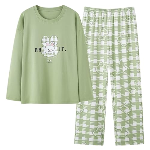GOSO Mädchen Pyjamas Set 2pcs PJS mit Taschen Baumwolle locker sitzend Frühling Sommer Herbst niedlich hautfreundlich Lange Ärmel Hose atmungsaktiv Schlafanzug von GOSO
