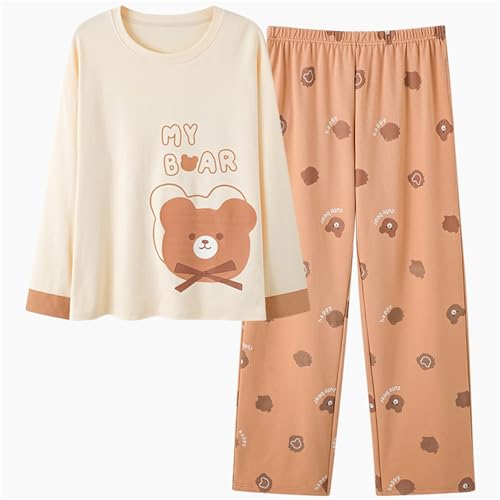 GOSO Mädchen Pyjamas Set 2pcs PJS mit Taschen Baumwolle locker sitzend Frühling Sommer Herbst niedlich hautfreundlich Lange Ärmel Hose atmungsaktiv Schlafanzug von GOSO