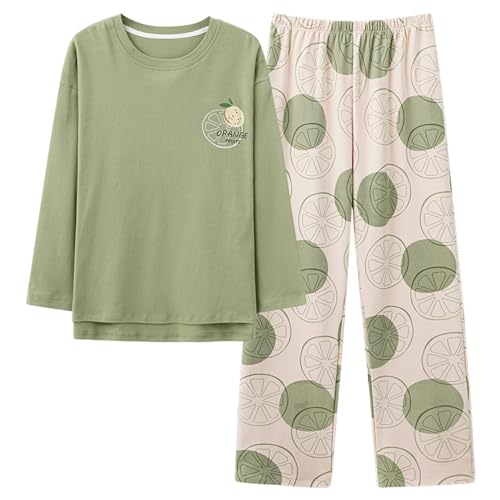 GOSO Pyjamas für Mädchen Lange Ärmel Beiläufige Nachtwäsche Oberteile & Hosen Pyjamas Set für Teenager Mädchen für Frühling/Herbst von GOSO