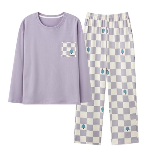 GOSO Pyjamas für Mädchen Lange Ärmel Beiläufige Nachtwäsche Oberteile & Hosen Pyjamas Set für Teenager Mädchen für Frühling/Herbst von GOSO
