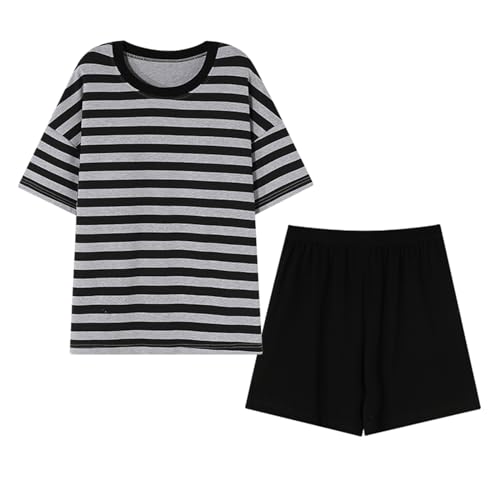 GOSO Summer PJS Girls Pyjamas Set Loungewear Set Nightwear Short Sleeves+Shorts, Cute Stylish Sleepwear for Teen Girls von GOSO