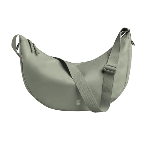 GOT BAG Crossbody Moon Bag | Halbmond Handtasche Wasserabweisend | Stylische Umhängetasche mit verstellbarem Gurt (bass, large) von GOT BAG