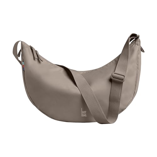 GOT BAG Crossbody Moon Bag | Halbmond Handtasche Wasserabweisend | Stylische Umhängetasche mit verstellbarem Gurt (seal, large) von GOT BAG