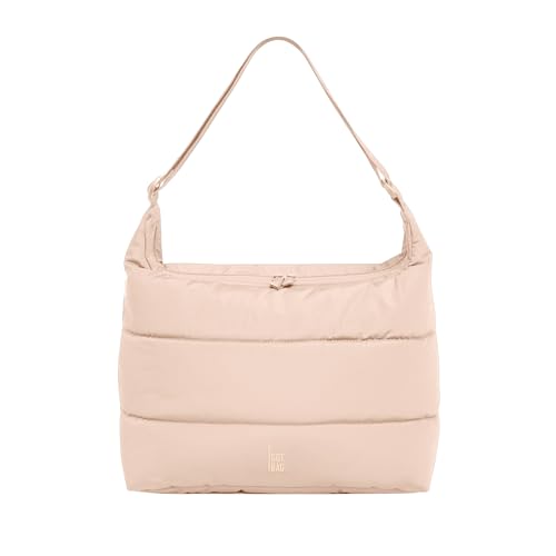 GOT BAG Schultertasche Puffer Square Bag | Gesteppte Handtasche mit 13” Laptopfach Wasserabweisend |Puffy Schultertasche mit verstellbaren Gurt (pearl) von GOT BAG