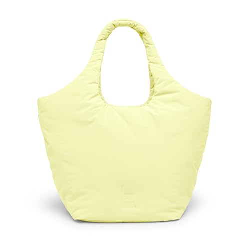 GOT BAG Tote Bag CLOUD | Recycelte Nylon Laptop Tasche | Wasserabweisende Puffer Shopper mit 14" Laptopfach und Abnehmbarer Innentasche (sea lemon) von GOT BAG