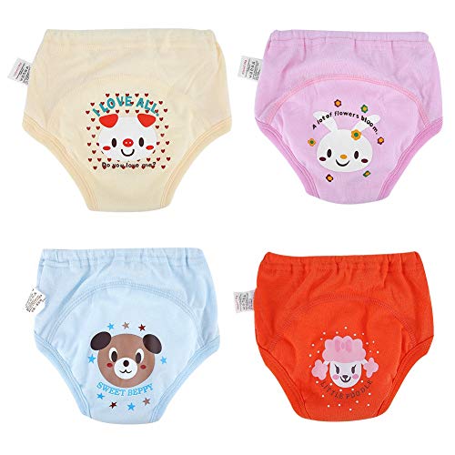 GOTOTOP 4 PCS wasserdichte Kleinkind Windelhose, Anti Leakage Baby Trainingshose Windeln Toilettentraining Töpfchentraining für Kinders 1-3 Jahre alt(95) von GOTOTOP