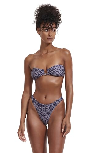 Gottex Flirtt Bikini Oberteil Mehrfarbig - Bikinioberteile für Damen mit Cups Abnehmbar - Bandeau Bikini Top Bademode für Frauen Abnehmbare Träger - Midnight Magic Größe 40 von Gottex