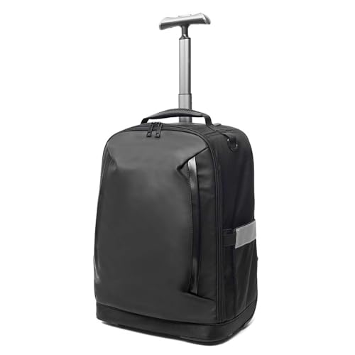 GOTYKE Laptoptasche Rucksack mit Rollen Business Laptop Trolley Handgepäck Wasserdicht Schultrolley Reiserucksack mit Trolleyfunktion Kofferrucksack Schulranzen für Herren Damen Studenten(B) von GOTYKE