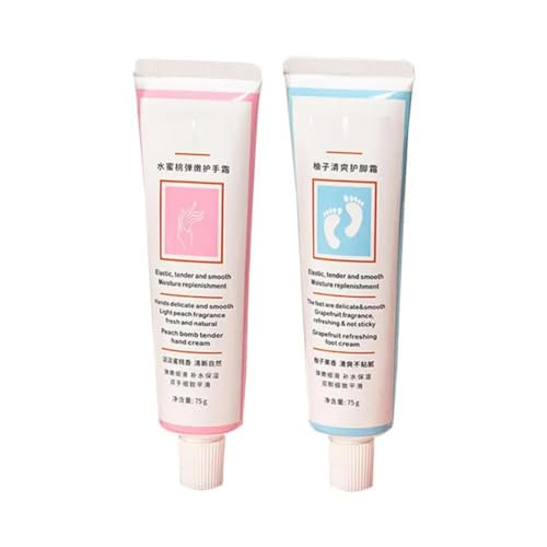 75g Whitening Handcreme Faltenentfernung Verblassen feine Linien Anti-Riss-Reparaturlotion Anti-Aging-Feuchtigkeits-Hautpflege (2Stk) von GOUDE