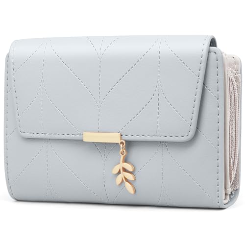 GOUNNU Geldbörse Damen PU Leder Damen Portemonnaie RFID Schutz Frauen Geldbeutel Viele Fächer Damen Brieftasche Im Kurzformat mit 14 Kartenfäche und Münzfach Geldtasche Frauen von GOUNNU