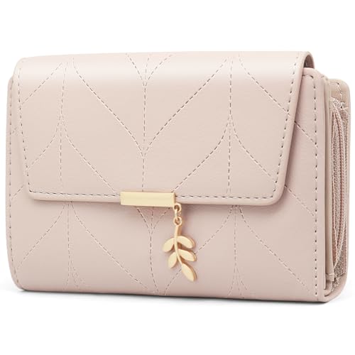 GOUNNU Geldbörse Damen PU Leder Damen Portemonnaie RFID Schutz Frauen Geldbeutel Viele Fächer Damen Brieftasche Im Kurzformat mit 14 Kartenfäche und Münzfach Geldtasche Frauen von GOUNNU