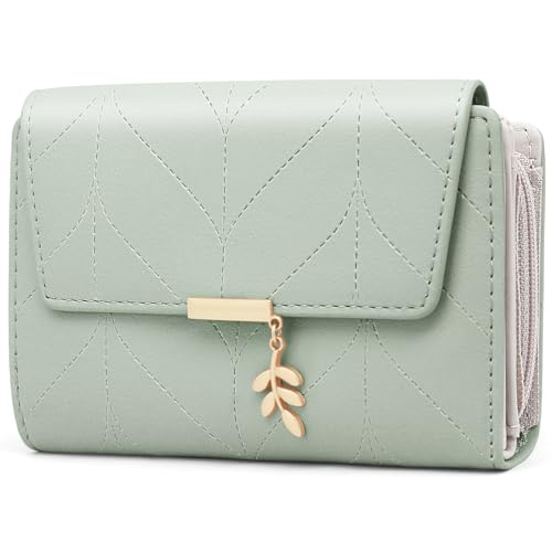 GOUNNU Geldbörse Damen PU Leder Damen Portemonnaie RFID Schutz Frauen Geldbeutel Viele Fächer Damen Brieftasche Im Kurzformat mit 14 Kartenfäche und Münzfach Geldtasche Frauen von GOUNNU