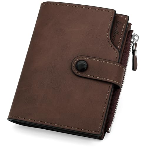 GOUNNU Herren Portemonnaie Leder Geldbeutel RFID Schutz Portmonee Große Kapazität Herren Brieftasche Viele Fächer Bifold Geldbörsen mit Münzfach,15 Kartenfachern Multifunktionale Männer Geldbörse von GOUNNU