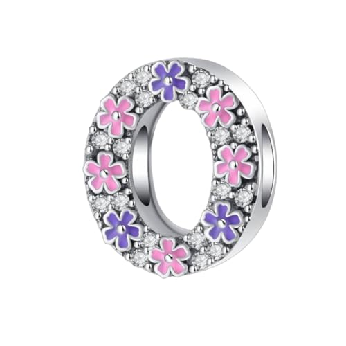 GOUWO Buchstaben O Charms passend für Pandora Armbänder und Halsketten Charm Perle aus 925er Silber für Frauen Geburtstagsgeschenk für Freunde Charms Schmuck für die Mutter von GOUWO