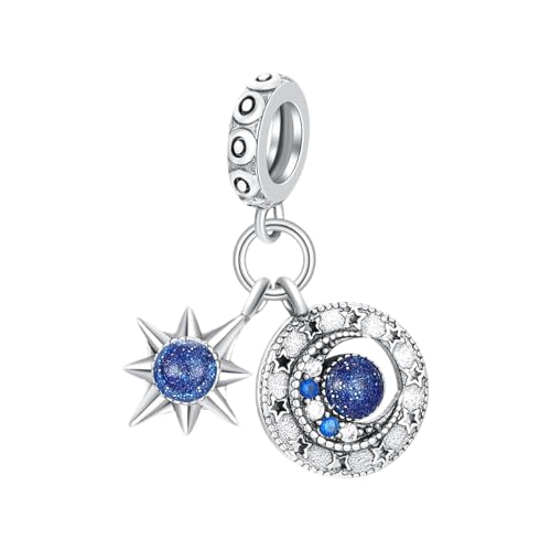 GOUWO achtzackiger Stern 925er Silber Charms für Armbänder und Halsketten Passend für Pandora Armbänder Geburtstag Halloween Muttertag Valentinstag Geschenke für Frauen Mutter Tochter Sie selbst von GOUWO