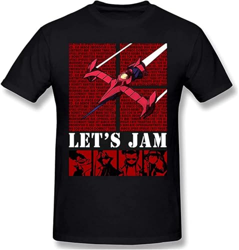 Cowboy-Bebop Men T Shirt Boy Leisure O-Neck Top T-Shirts Size XL von GOUyaer