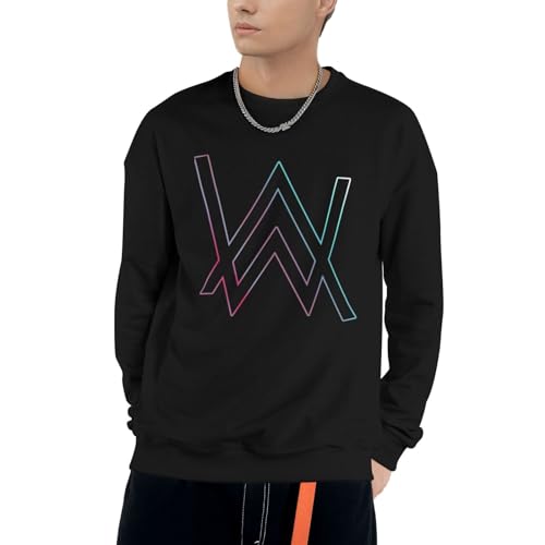 GOVRN Alan DJ Unisex-Sweatshirt für Herren und Damen, lustiger 3D-Druck, grafischer Pullover, Music-Sweatshirt, lässig, leichte Sweatshirts zum Wandern, Reisen，Small von GOVRN