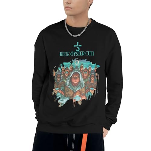 GOVRN Blue Oyster Cult Erwachsene Sweatshirts Rock Band Basic Herren Langarm 3D-gedrucktes Sweatshirt Pullover Top Sweatshirt Unisex，Large von GOVRN