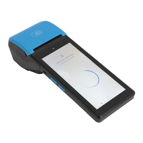POS-PDA-Belegdrucker, 1080P 58-mm-Thermo-POS-Belegdrucker, 5,5-Zoll-Touchscreen-Design, Handheld-Thermodrucker-Unterstützung 4GLTE Wi-Fi BT NFC für Cafés, Restaurants Usw von GOWENIC