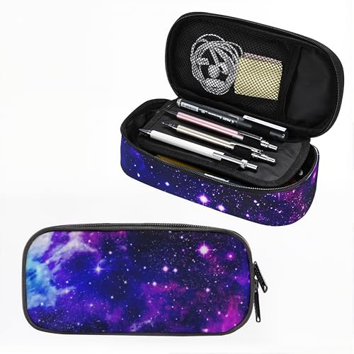 GOWRACOG Federmäppchen mit Sternenhimmel, Sternenhimmel, Galaxie-Federmäppchen, Planeten-Nebel-Federmäppchen, Organizer für Zuhause, Schreibtisch, Büro von GOWRACOG