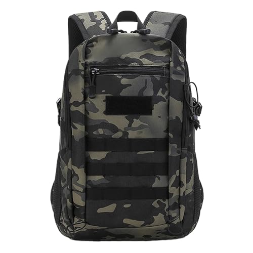 Angeltasche 10L 20L Reise Outdoor Rucksack Wasserdicht Camping Wandern Angeln Tasche Klettern Frauen Männer Rucksack Daypack für Angeln Wandern Camping Trekking(Black Green L) von GOXQIT