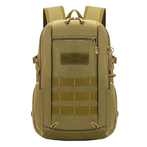 GOXQIT Angeltasche 10L 20L Reise Outdoor Rucksack Wasserdicht Camping Wandern Angeln Tasche Klettern Frauen Männer Rucksack Daypack für Angeln Wandern Camping Trekking(Khaki L) von GOXQIT