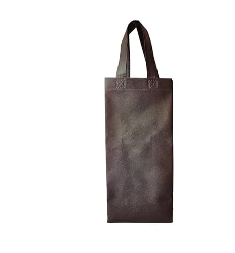 GOXQIT Weinbeutel 2PC Vliesstoffe Champagner Bier wasserdichte Tasche Farbe Einzelflasche Rotweinflasche Handgriff Verpackungsbeutel(Style07) von GOXQIT