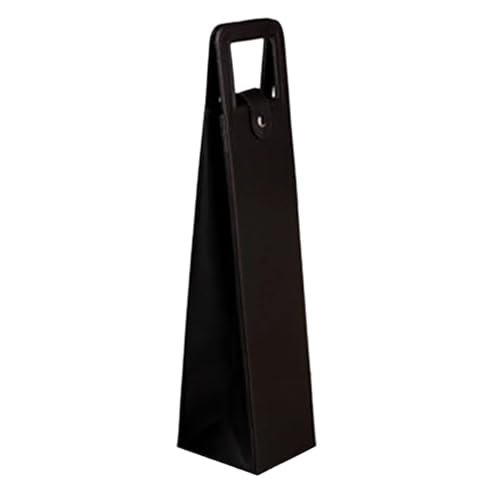 GOXQIT Weinbeutel Rotwein-Verpackungsbeutel Universalverpackung Lederboxen Mehrere einzelne Flaschen Weinglasverpackung Ledertaschen(Black) von GOXQIT
