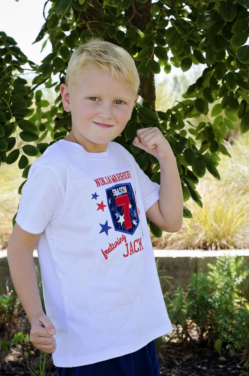 Ninja Krieger Geburtstag T-Shirt, American Warror Shirt, Personalisierte von GOalphabetsoup