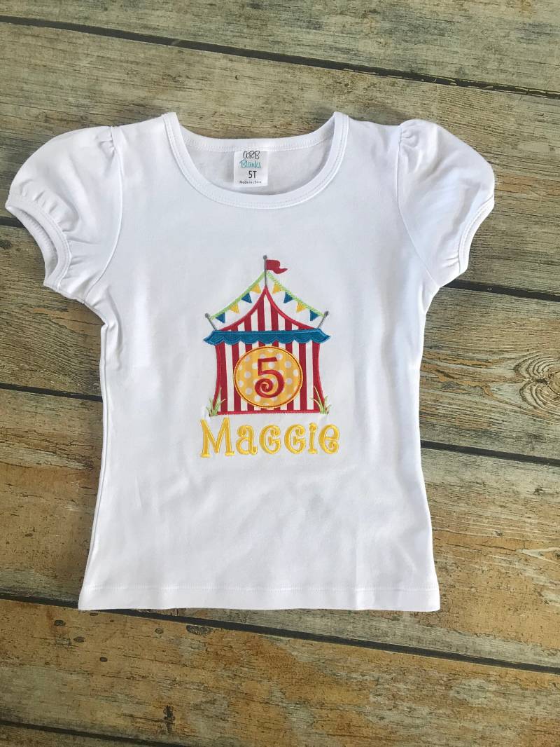 Zirkus Geburtstag Shirt, Kindergeburtstag Geburtstagsshirt, Thema von GOalphabetsoup