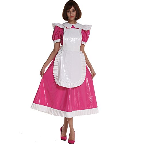 GOceBaby Sissi Mädchen Zofen Abschließbar Mittel Lang PVC Kleid Uniform (L) von GOceBaby