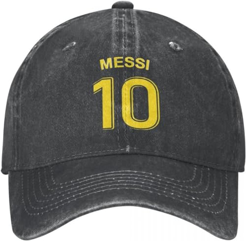 GPMZZMIX Baseballkappe Hiphop Sonnenhut Argentinien Nummer 10 Fußball Fußball Unisex Baseballkappe Messi Distressed Washed Hats Cap Vintage Outdoor Sommer Snapback Cap Geschenk von GPMZZMIX