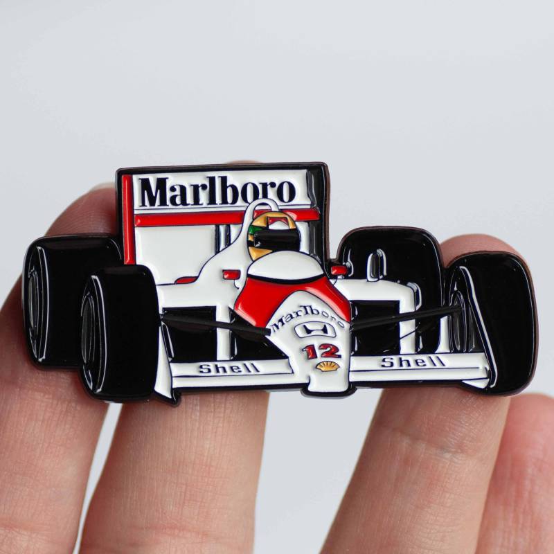 Ayrton Senna's Mp4/4 Formel Eins Auto Emaille Pin Ayrton Senna's Mp4/4 Formel Eins Auto Emaille Pin von GPPins