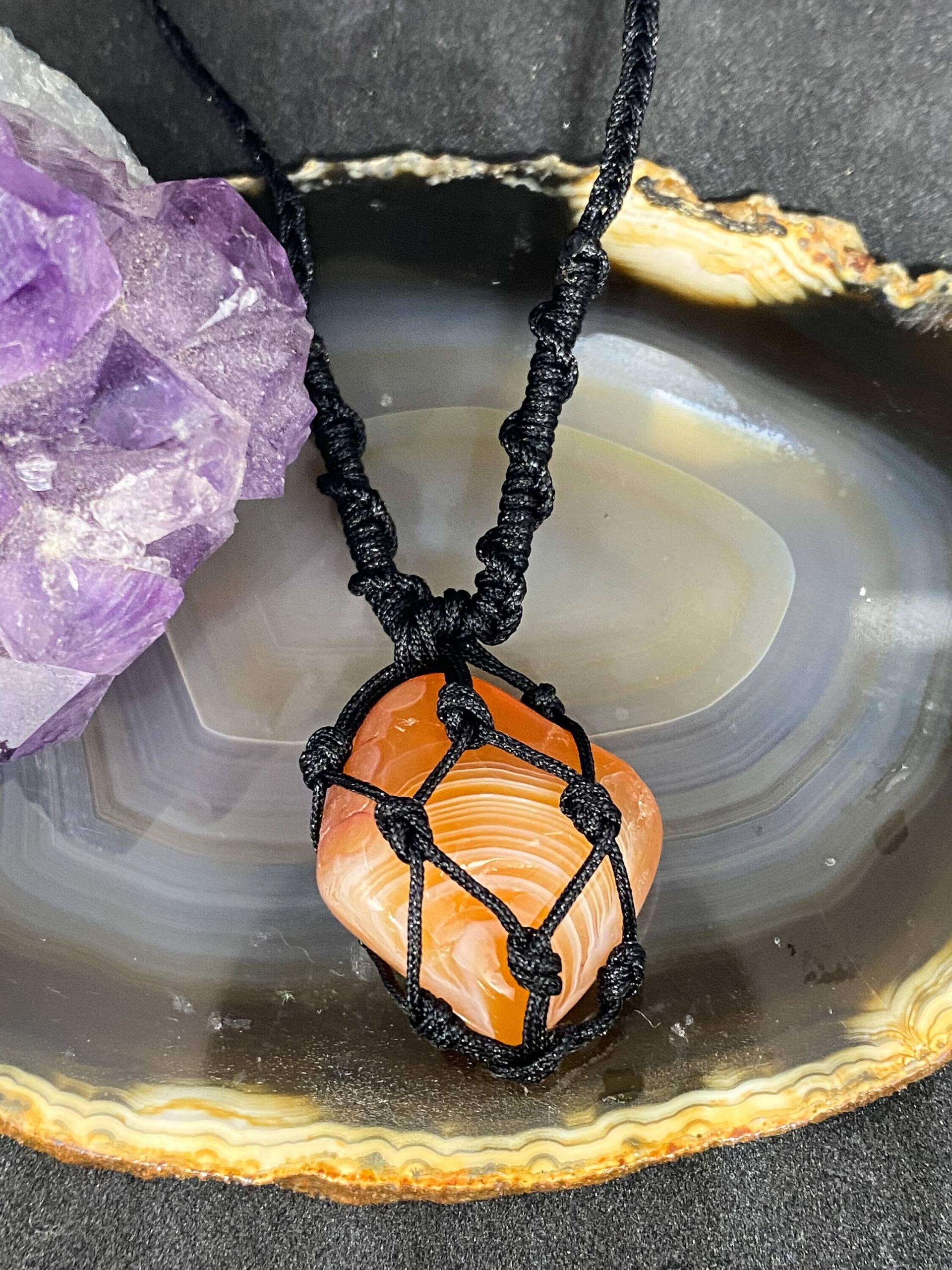 Karneol Makramee Kette Einzelstück I Yoga Meditation Boho Love Surfer Sakralchakra Karneol Makramee Kette Einzelstück I Yoga Meditation Boho Love Surfer Sakralchakra von GPbracelets
