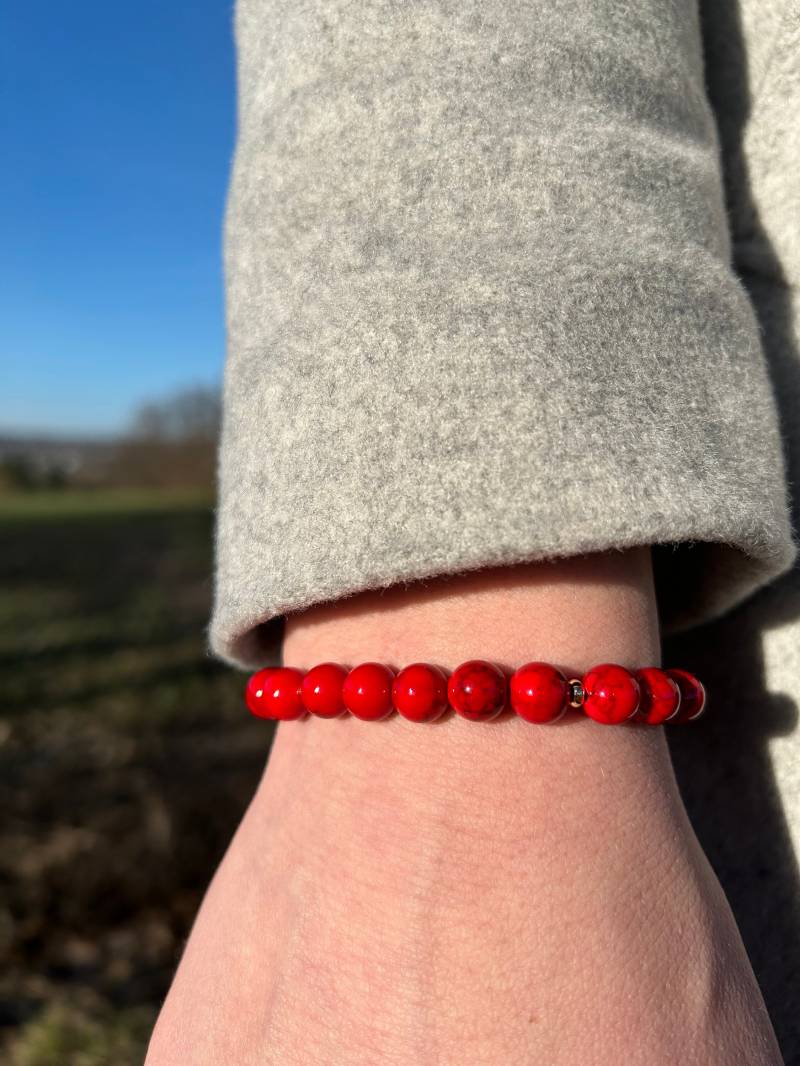 Perlenarmband Howlith I Glücksbringer Yoga Armband Perlenarmband Howlith I Glücksbringer Yoga Armband von GPbracelets