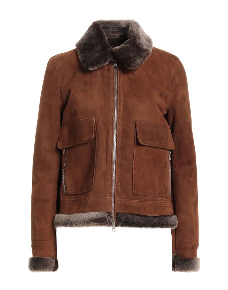 GQUADRO Shearling- & Kunstfell Damen Braun von GQUADRO