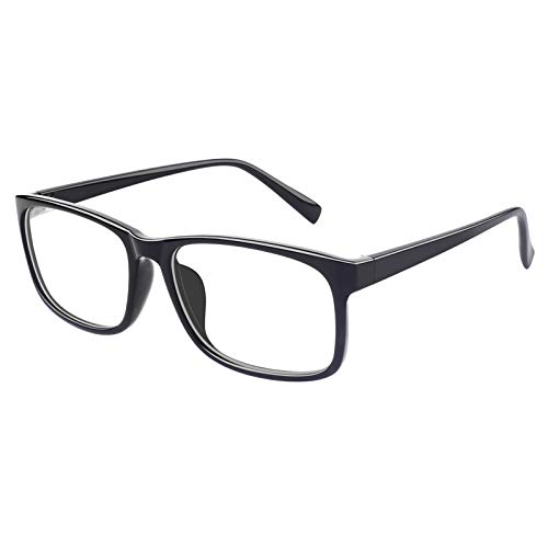 GQUEEN Brille Ohne Stärke Fake Brille Nerdbrille Damen Herren UV400,PO2 von GQUEEN