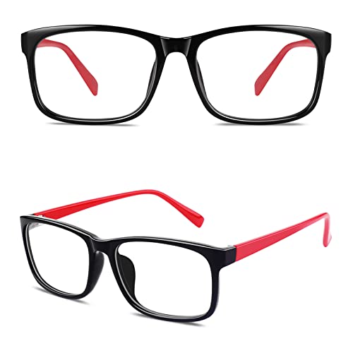 GQUEEN Brille Ohne Stärke Fake Brille Nerdbrille Damen Herren UV400,PO2 von GQUEEN