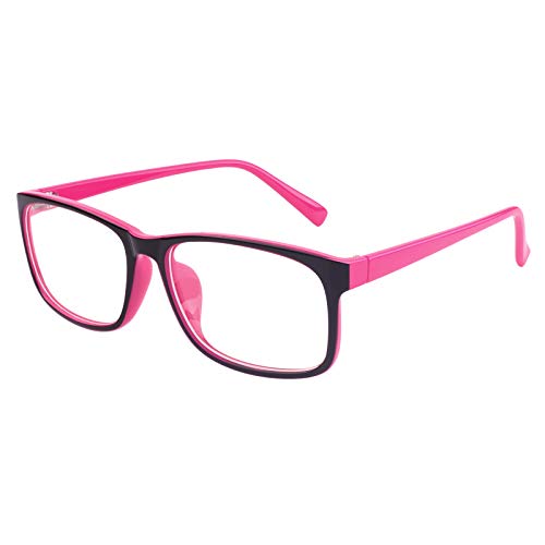 GQUEEN Brille Ohne Stärke Fake Brille Nerdbrille Damen Herren UV400,PO2 von GQUEEN