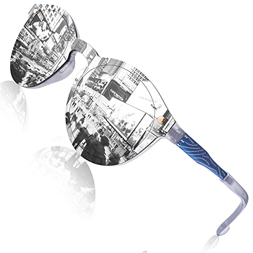 GQUEEN Futuristische Sonnenbrille Damen Herren Verspiegelt Rahmenlose UV400 MEO5 GQUEEN Futuristische Sonnenbrille Damen Herren Verspiegelt Rahmenlose UV400 MEO5 von GQUEEN