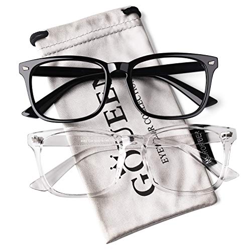 GQUEEN Fake Brille Ohne Stärke Damen Herren Nerdbrille UV400,PE2 GQUEEN Fake Brille Ohne Stärke Damen Herren Nerdbrille UV400,PE2 von GQUEEN