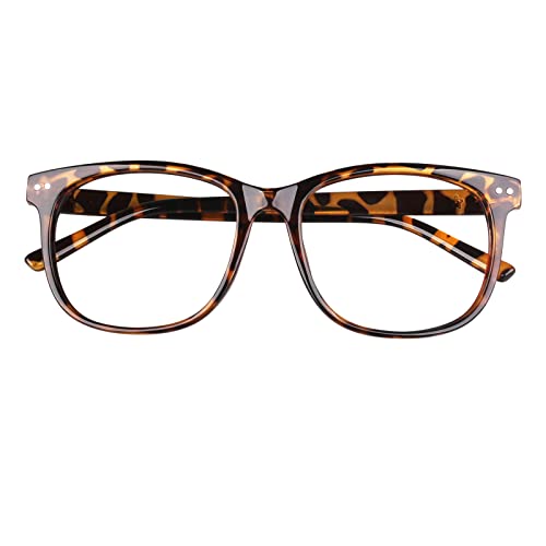 GQUEEN Hornbrille Brille Ohne Stärke Fake Brille Nerdbrille Damen Herren Großer Rahmen UV400,PE1 GQUEEN Hornbrille Brille Ohne Stärke Fake Brille Nerdbrille Damen Herren Großer Rahmen UV400,PE1 von GQUEEN