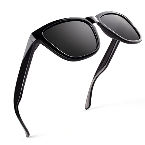 GQUEEN Polarisierte Sonnenbrille Herren Damen Leichtgewicht Rechteck UV400 von GQUEEN