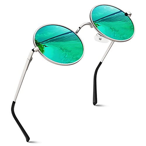 GQUEEN Retro Runde Polarisierte Sonnenbrille Herren Damen UV400 Schutz MEZ1 GQUEEN Retro Runde Polarisierte Sonnenbrille Herren Damen UV400 Schutz MEZ1 von GQUEEN