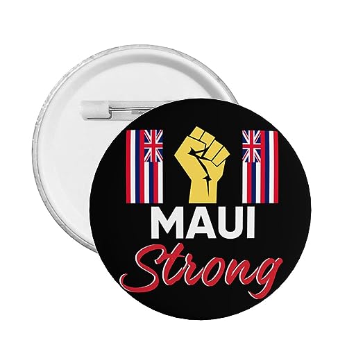 1 Stück Pray For Maui Hawaii Button Pins Maui Hawaii Starker Button Pin God Bless Hawaii Pin I Stand With Hawaii Runder Anstecker für Kleidung Tasche Hut Accessoires von GQWJKSZ