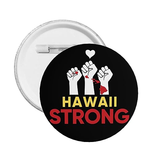 1 Stück Pray For Maui Hawaii Button Pins Maui Hawaii Starker Button Pin God Bless Hawaii Pin I Stand With Hawaii Runder Anstecker für Kleidung Tasche Hut Accessoires von GQWJKSZ